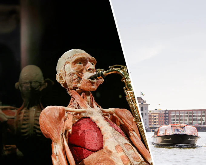 Combo: Body Worlds Amsterdam + Canal Cruise Tickets