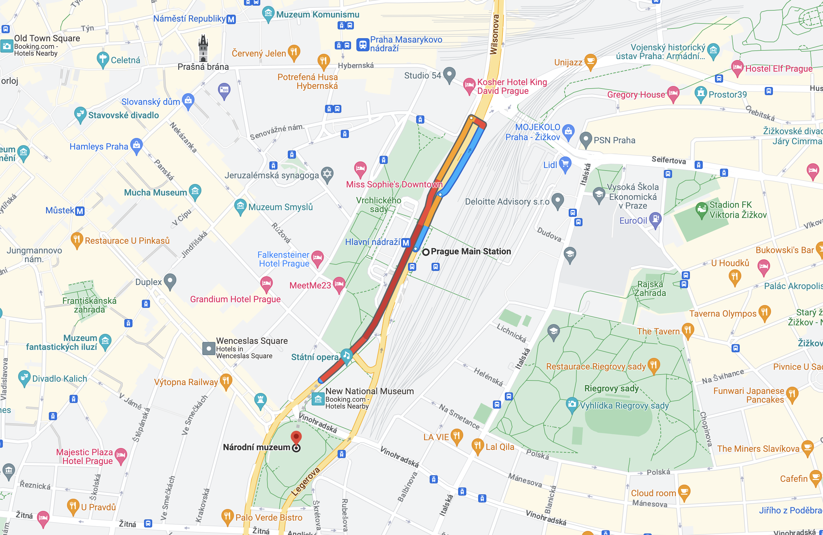 Getting to Prague National Museum By Bus