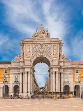 Rua Augusta Arch in Lisbon near Lisboa Story Centre.