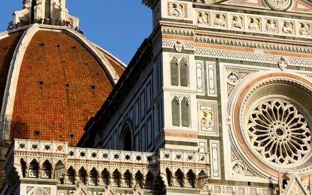Florence Cathedral's dome and facade with exclusive terrace access.