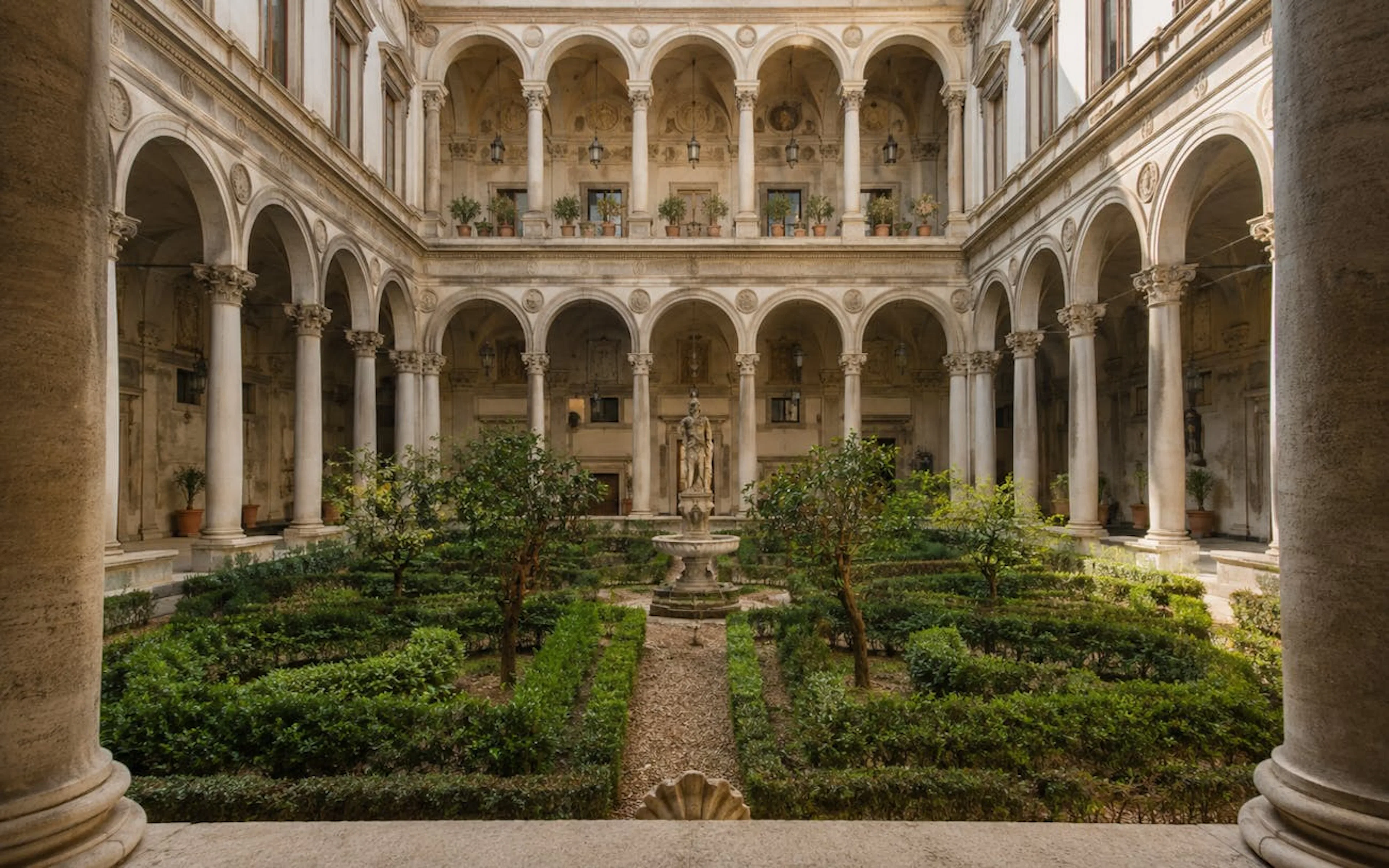 Carousel image showing grand palace interiors at Galleria Doria Pamphilj