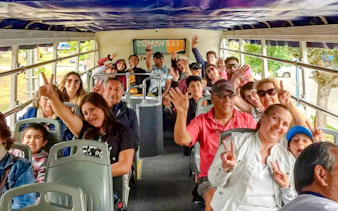 santiago hop-on hop-off otobüs turu: 2 güzergâh + cerro san cristóbal teleferiği ve santa carolina şarap turu-4