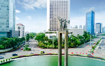 Welcome Monument in Jakarta on a city walking tour route.