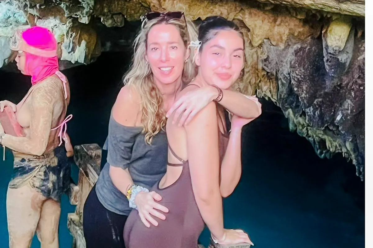 Tourists exploring a cave during a 3-hour panoramic tour in Punta Cana with an artisan market.