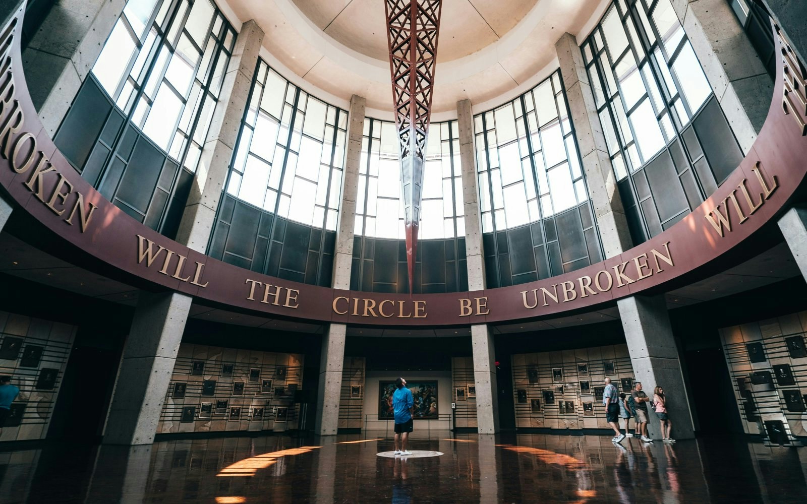 Country Music Hall of Fame rotunda interior, Nashville, United States.