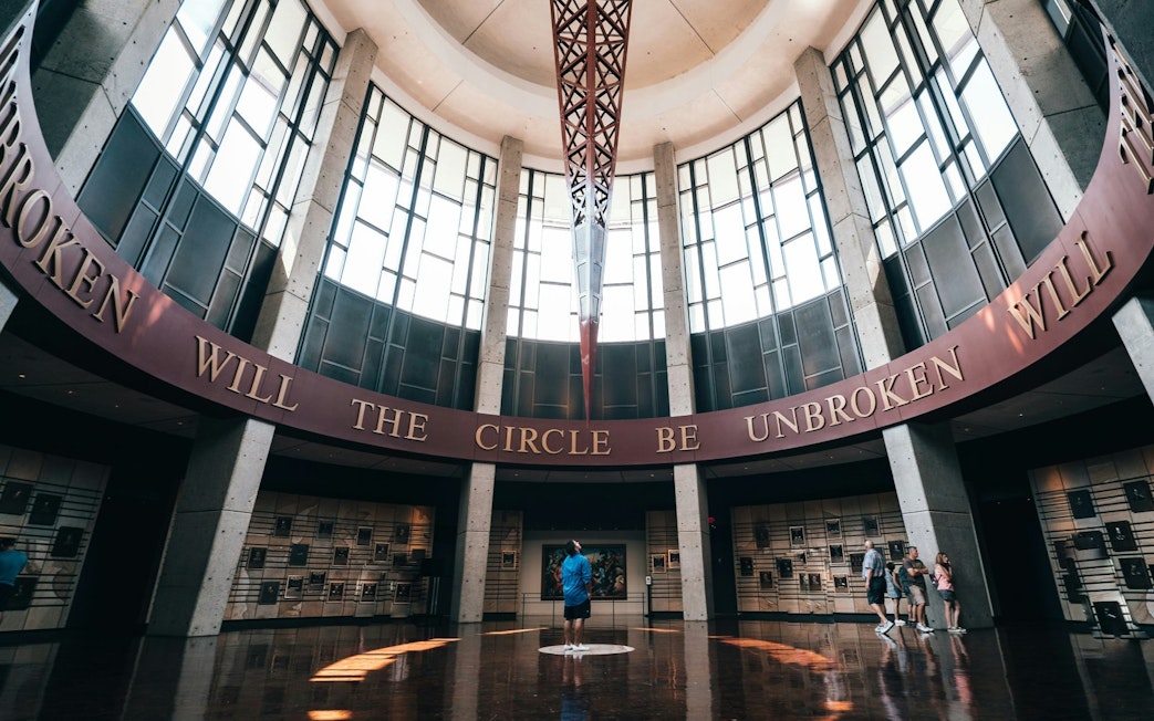 Country Music Hall of Fame rotunda interior, Nashville, United States.