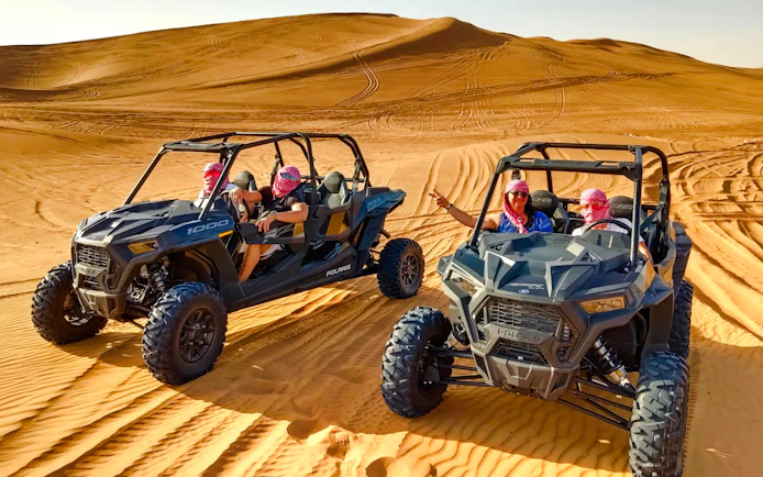 Dubai Red Dunes Desert Safari with BBQ Dinner Camel Ride and Live Shows