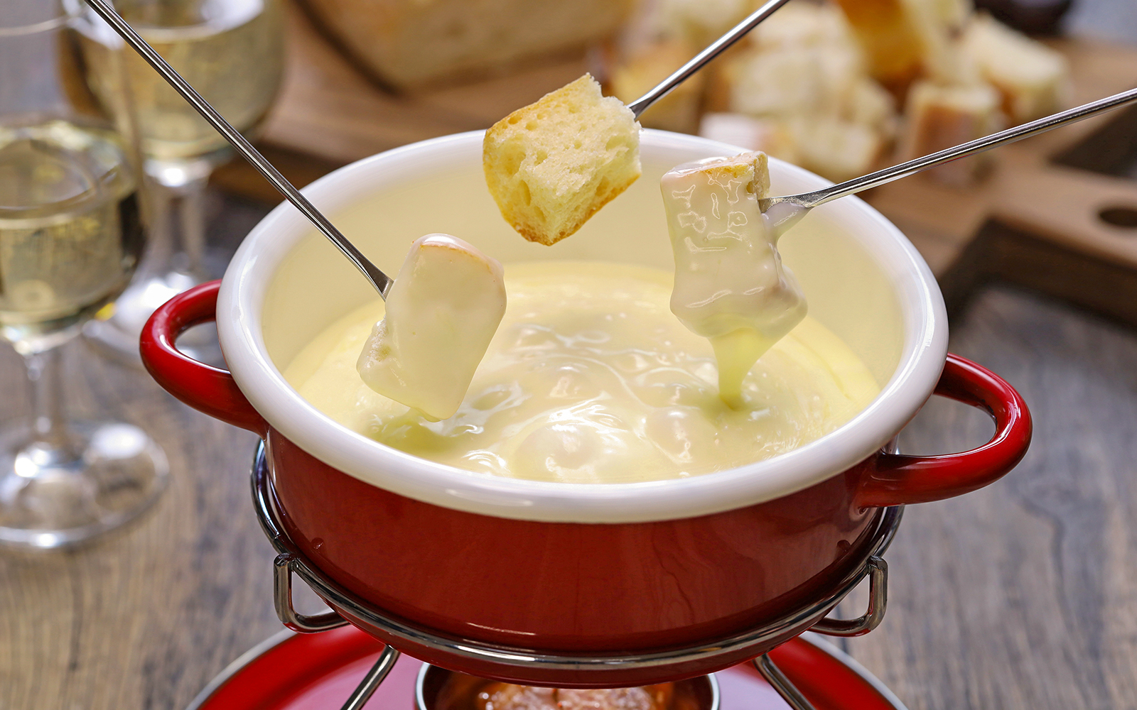 Cheese Fondue - Swiss Cuisine at Le Chalet