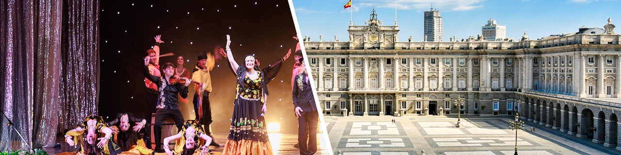 Combo: spettacolo di flamenco + Biglietti Salta la Fila per il Palazzo Reale di Madrid
