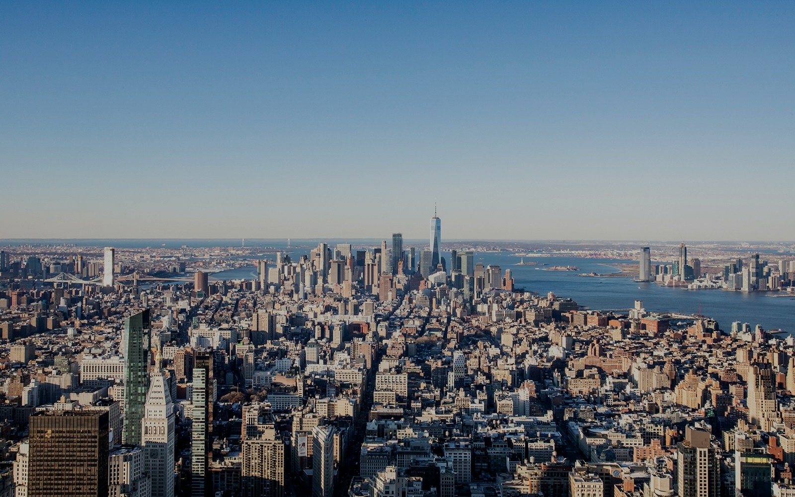 New York City skyline from Empire State Building Observatory.