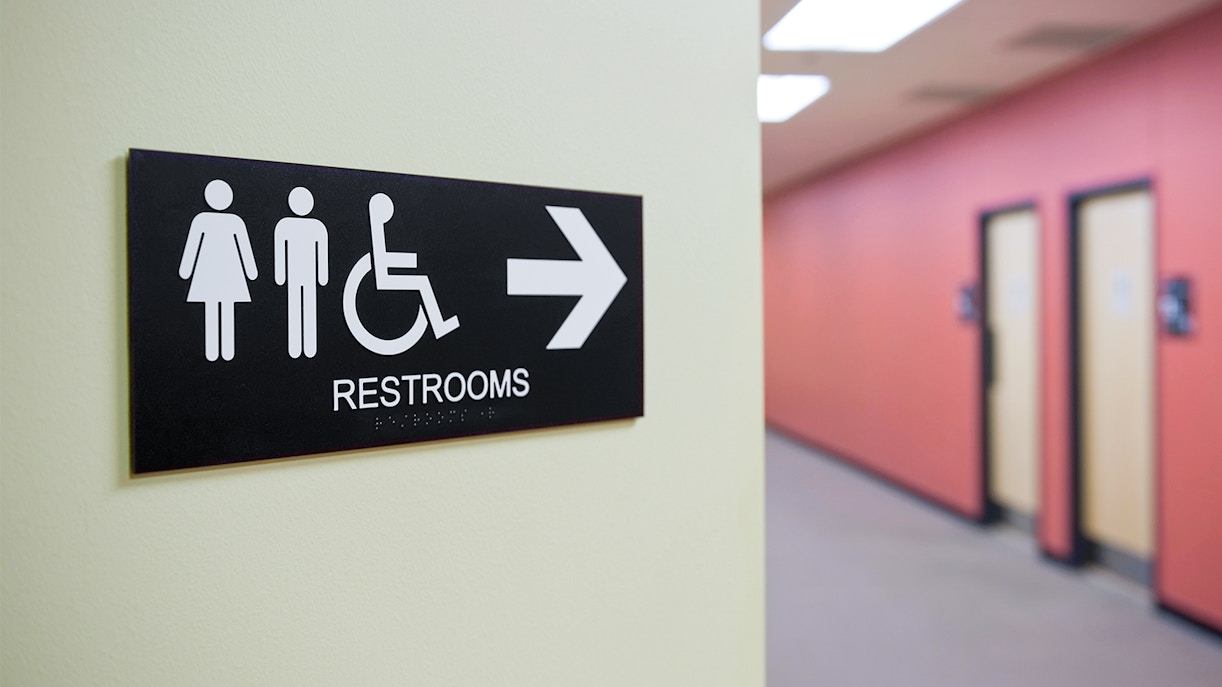 Restrooms at Schindler’s Factory