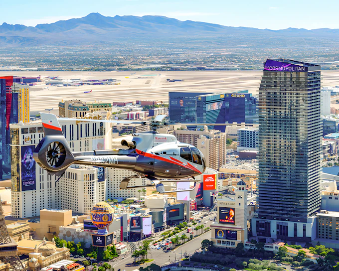 90-min Las Vegas to Grand Canyon West Helicopter Tour with Las Vegas Strip Views