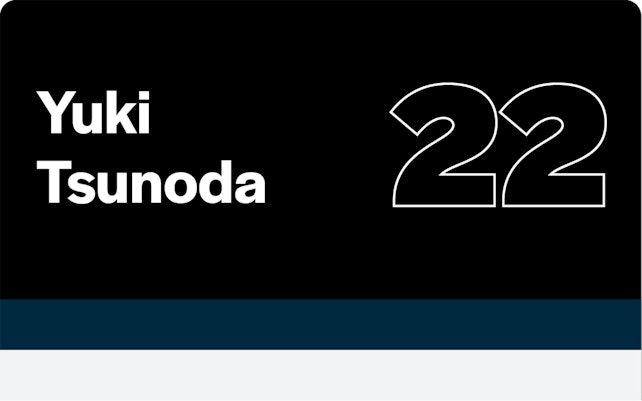 F1 Drivers Yuki Tsunoda