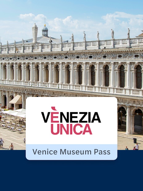 Venice Museum Pass with view of historic building and waterfront.