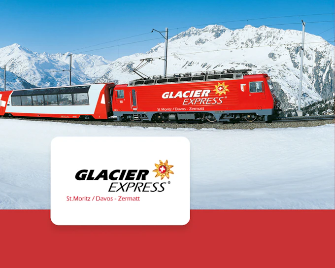 Glacier Express (Ticket with Seat Reservation): Zermatt to/from Chur/St. Moritz