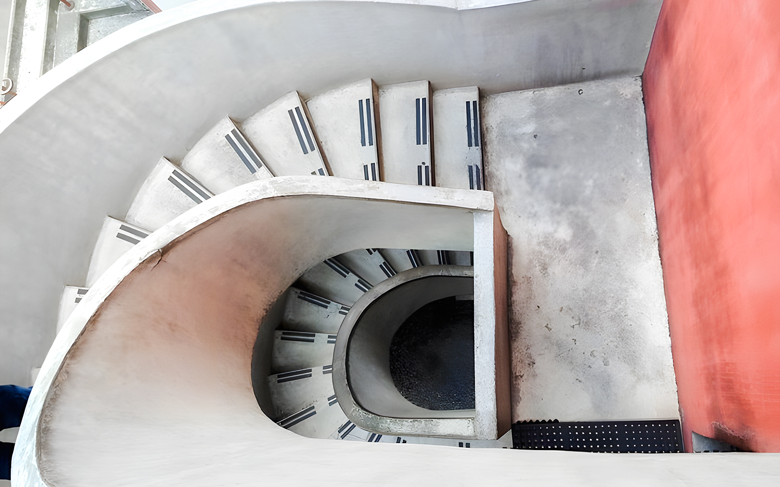 Spiral staircase at Museo Casa Estudio Diego Rivera y Frida Kahlo, Mexico City.