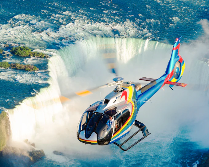 Niagara Falls Canada: Ultimate Helicopter Tour with Hornblower Cruise & Journey Behind the Falls