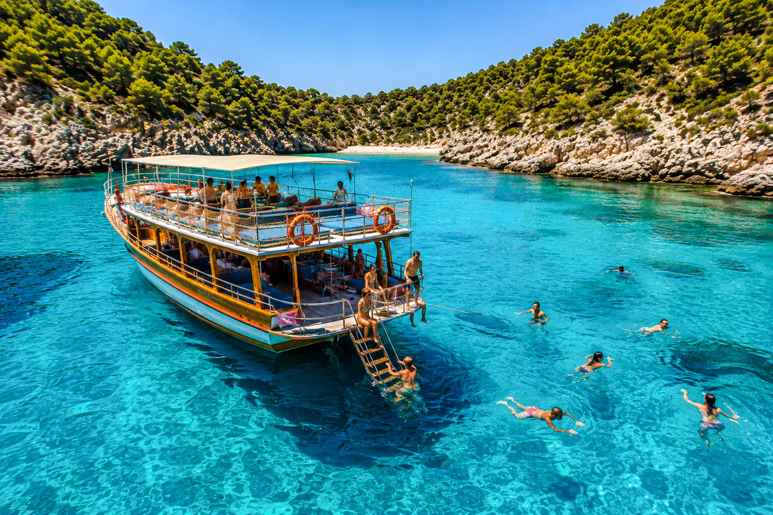 Alanya Coast & Caves Cruise with Swimming Stops, Lunch & Hotel Transfers