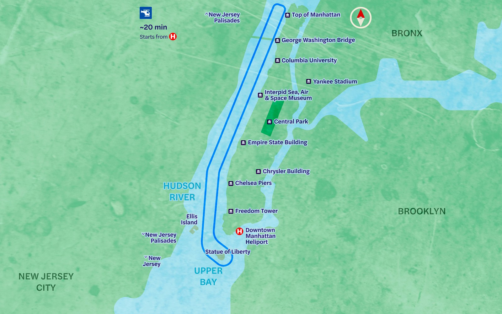 20-Min Ultimate NYC Helicopter Tour