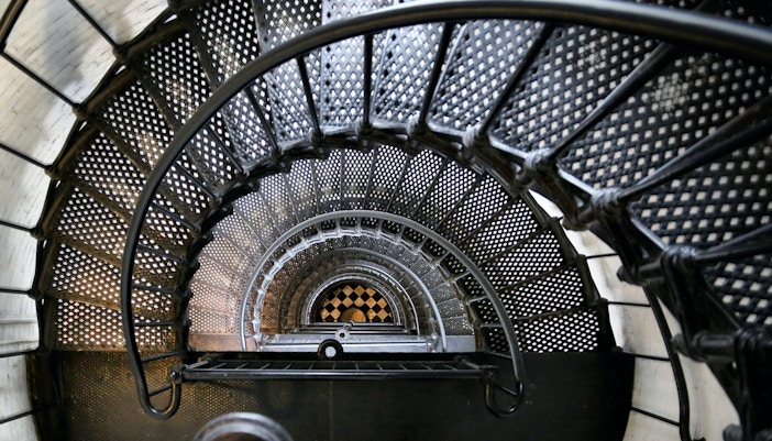 The Staircase - statue of liberty construction architecture