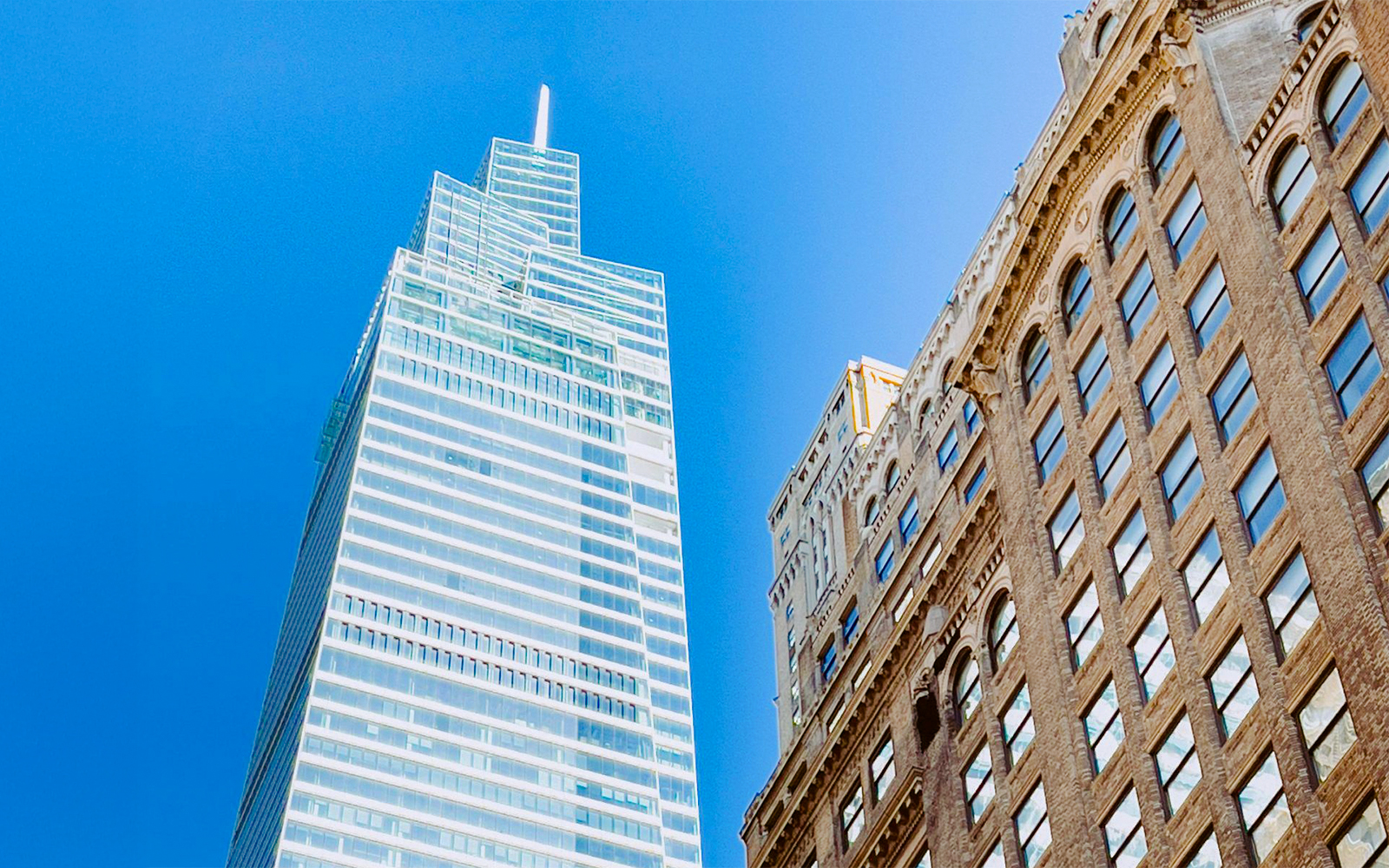 Summit One Vanderbilt and historic building on Empire State Building Walking Tour, New York City.