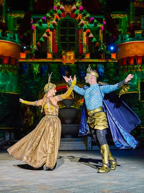 Princess TATA and Prince of Ocean performing at TATA show, Vinpearl, Nha Trang.