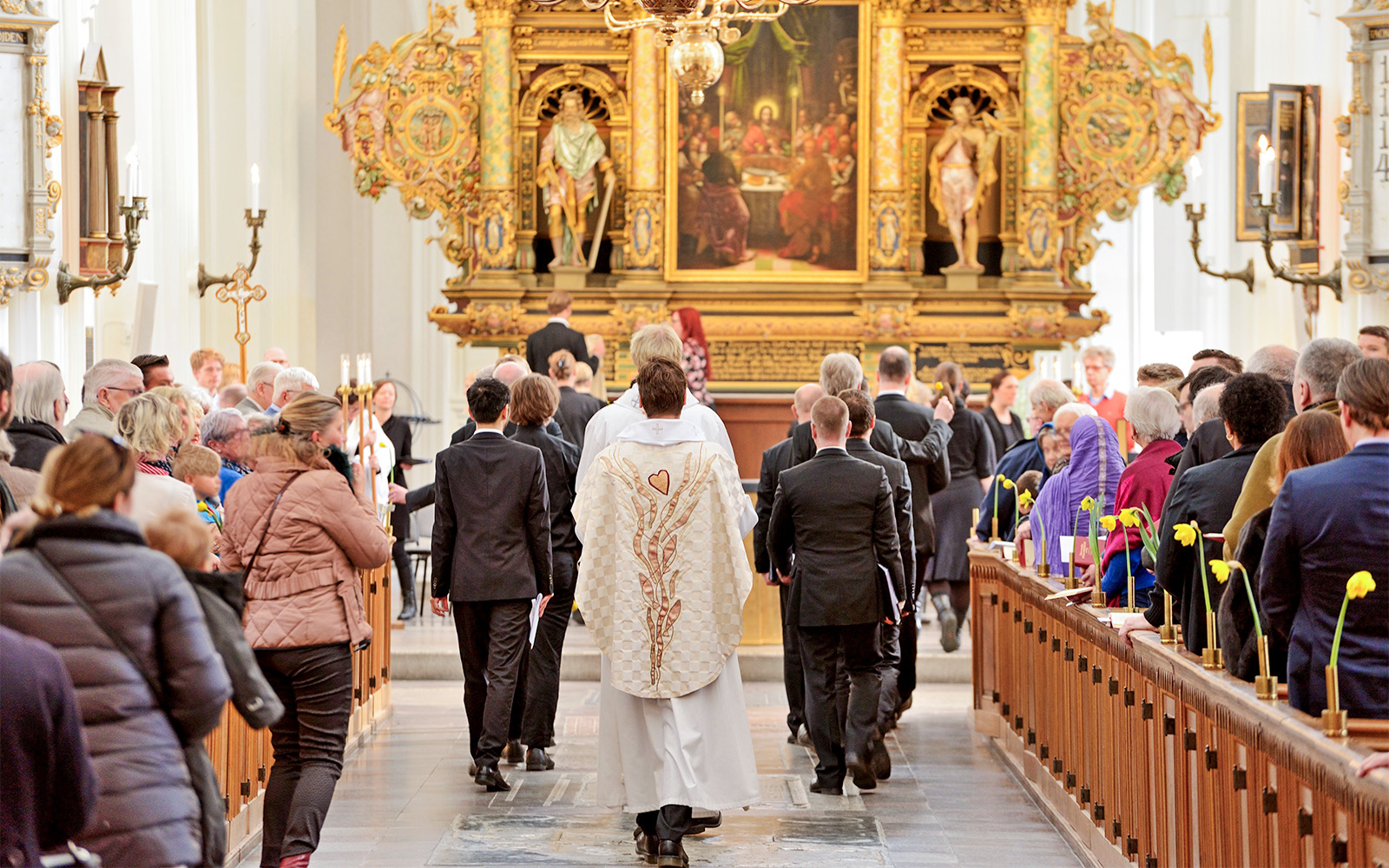 During Easter week, the Pope holds special Papal Audiences in the Vatican.