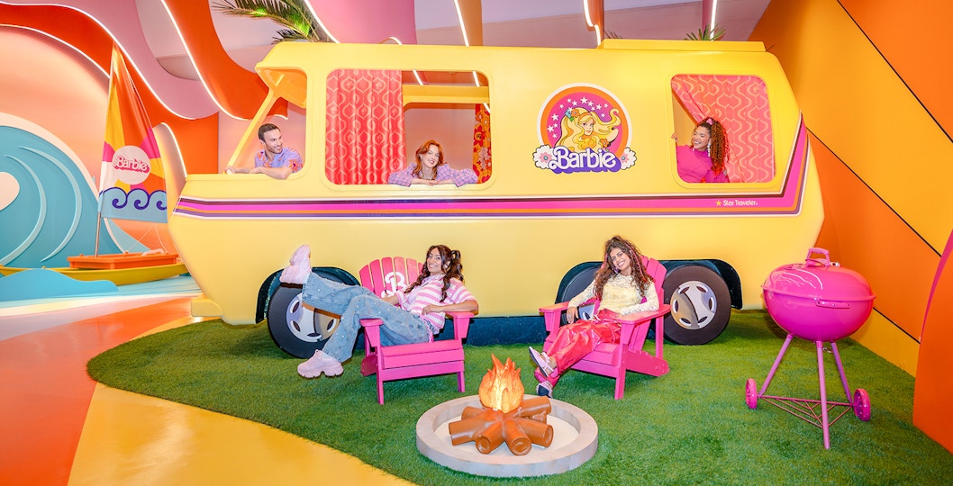 Children enjoying rides at Dubai theme park, featuring roller coasters and interactive attractions.