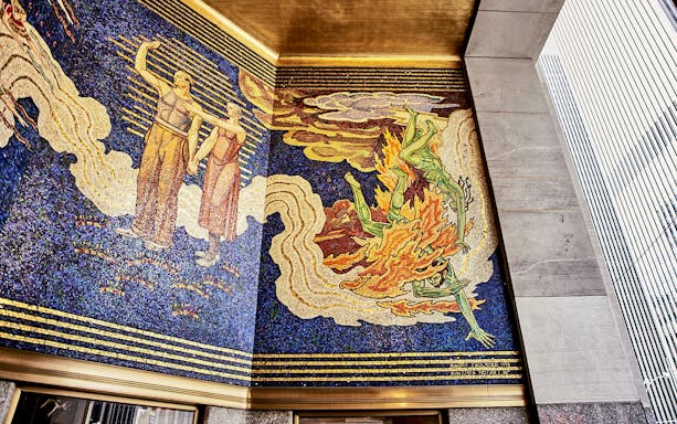 Wall murals at Rockefeller Center