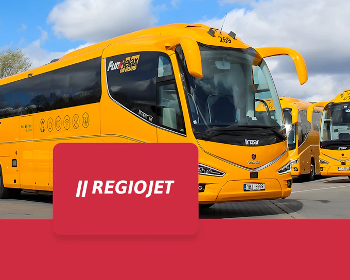 Rejiojet: One-Way Bus Transfers Between Prague Airport & Prague Florenc Bus Station