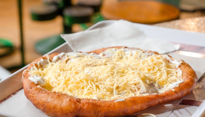 Traditional Hungarian Lángos - Discover Budapest in 1 day