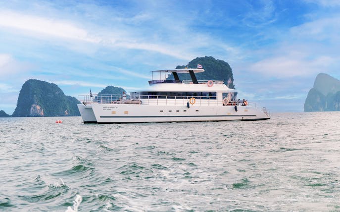 by luxury catamaran: james bond island & hong island sunset dinner cruise from phuket-1