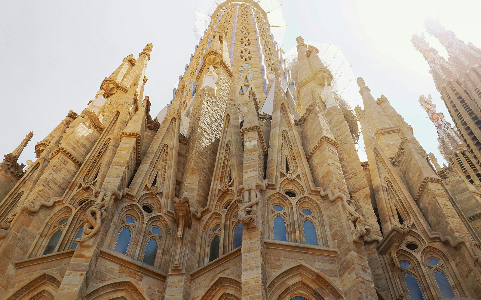 Sagrada Familia Glory Facade in Barcelona showcasing intricate architectural details.