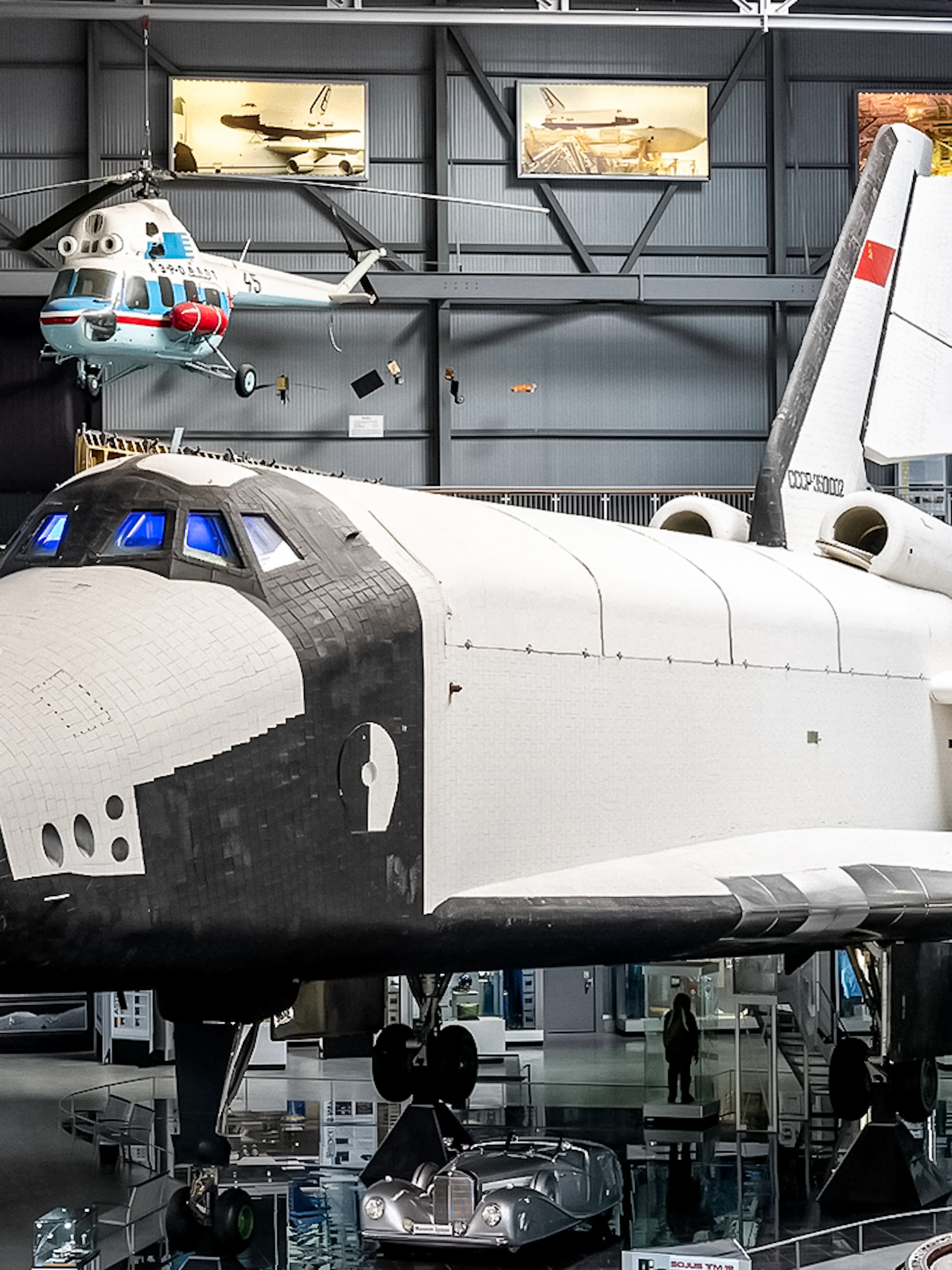 Space shuttle exhibit at Technik Museum Speyer, Germany.