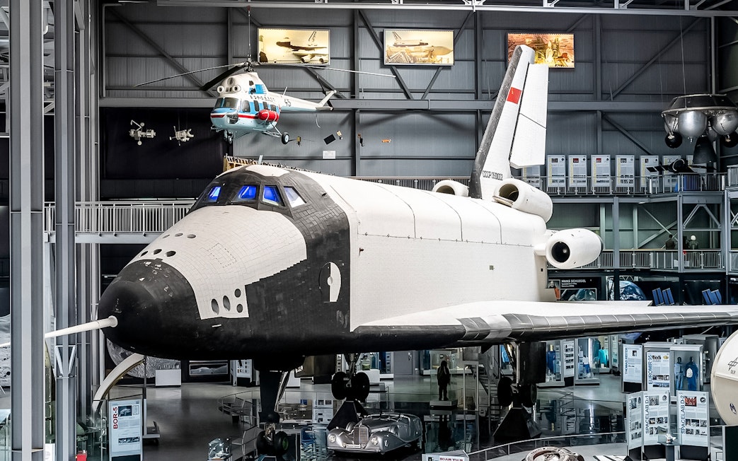 Space shuttle exhibit at Technik Museum Speyer, Germany.