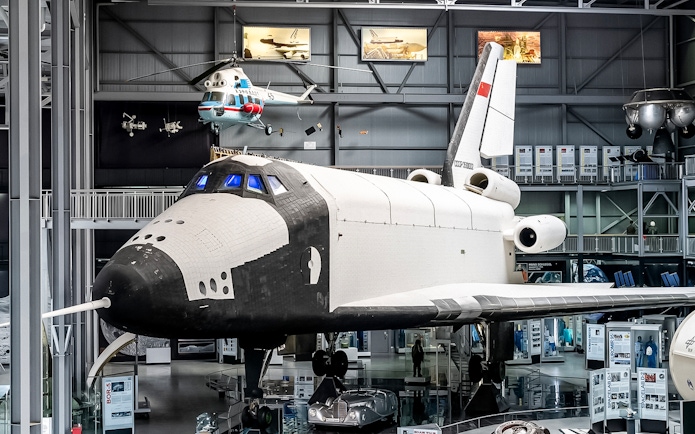 Space shuttle exhibit at Technik Museum Speyer, Germany.
