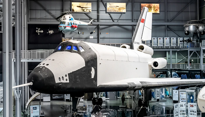 Space shuttle exhibit at Technik Museum Speyer, Germany.