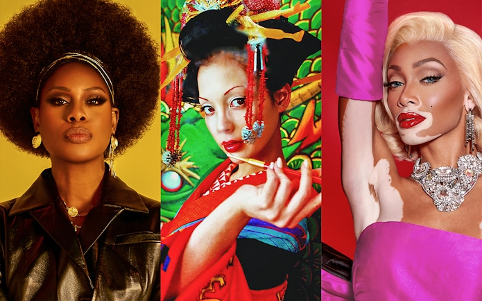 Art Science Museum: Future World exhibit featuring diverse cultural portraits.