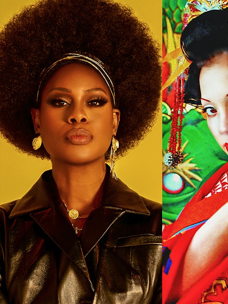 Art Science Museum: Future World exhibit featuring diverse cultural portraits.