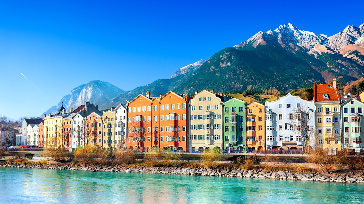 Colourful houses, Innsbruck
