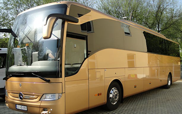 Transfer bus for Warsaw Chopin Airport to Warsaw City.