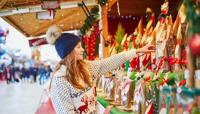 Souvenir shops at Santa Claus Village