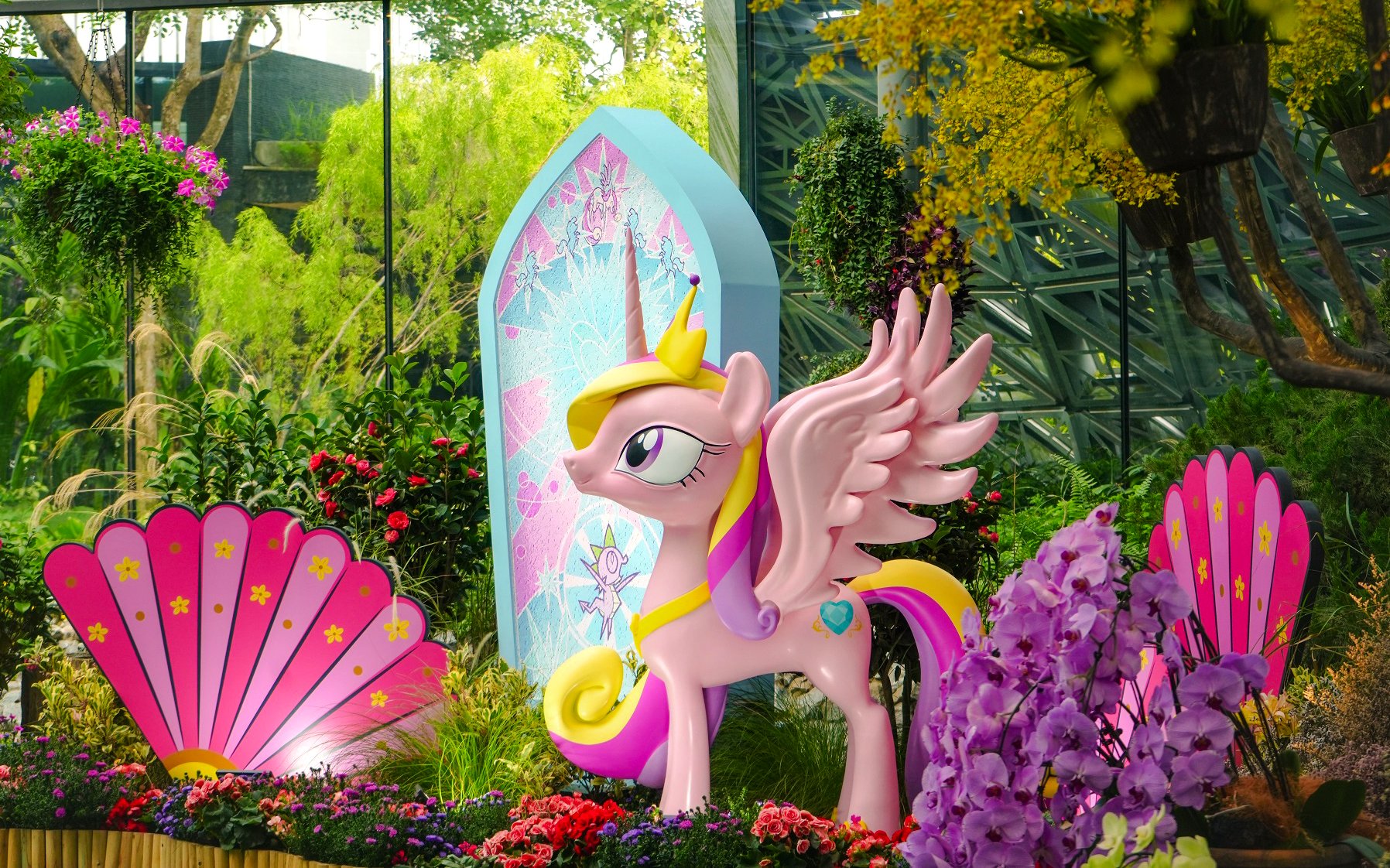My Little Pony display in Floral Fantasy at Gardens by the Bay, Singapore.