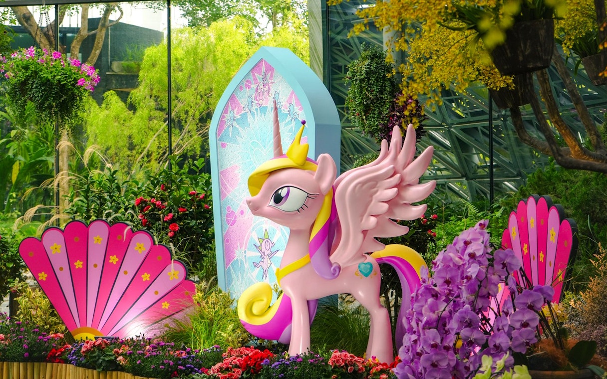 My Little Pony display in Floral Fantasy at Gardens by the Bay, Singapore.