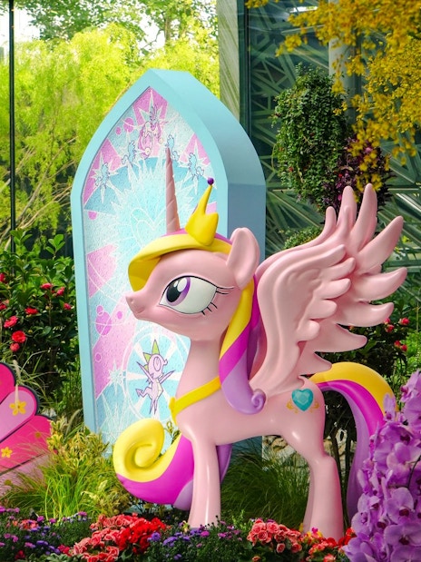 My Little Pony display in Floral Fantasy at Gardens by the Bay, Singapore.