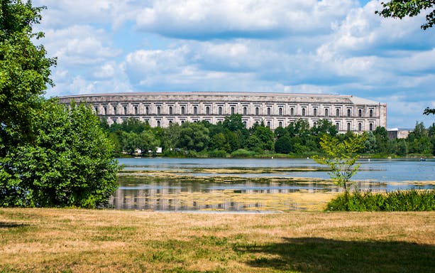 Nazi Party Rally Grounds in Nuremberg, view across the lake.