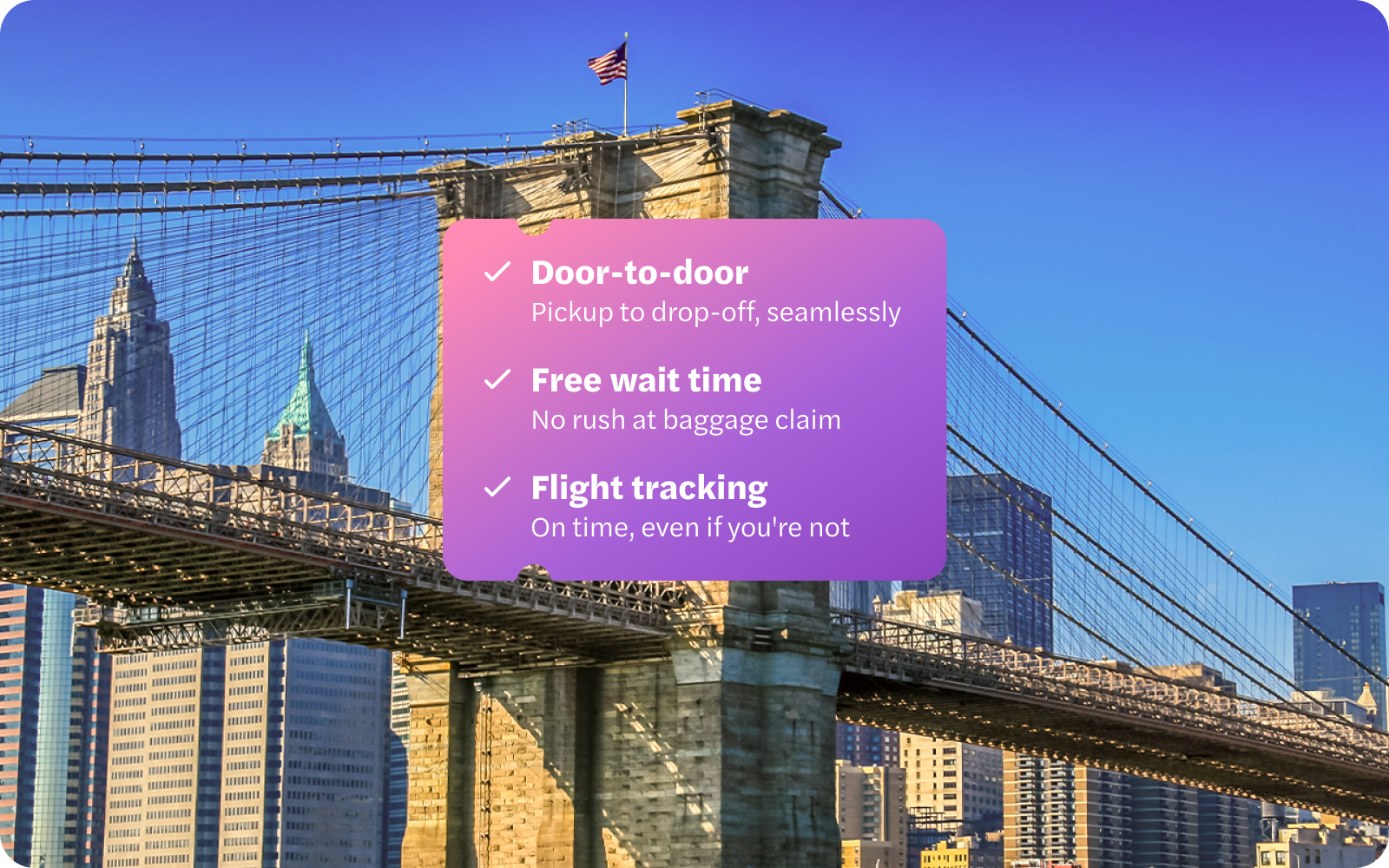 Brooklyn Bridge with Manhattan skyline from sightseeing cruise.