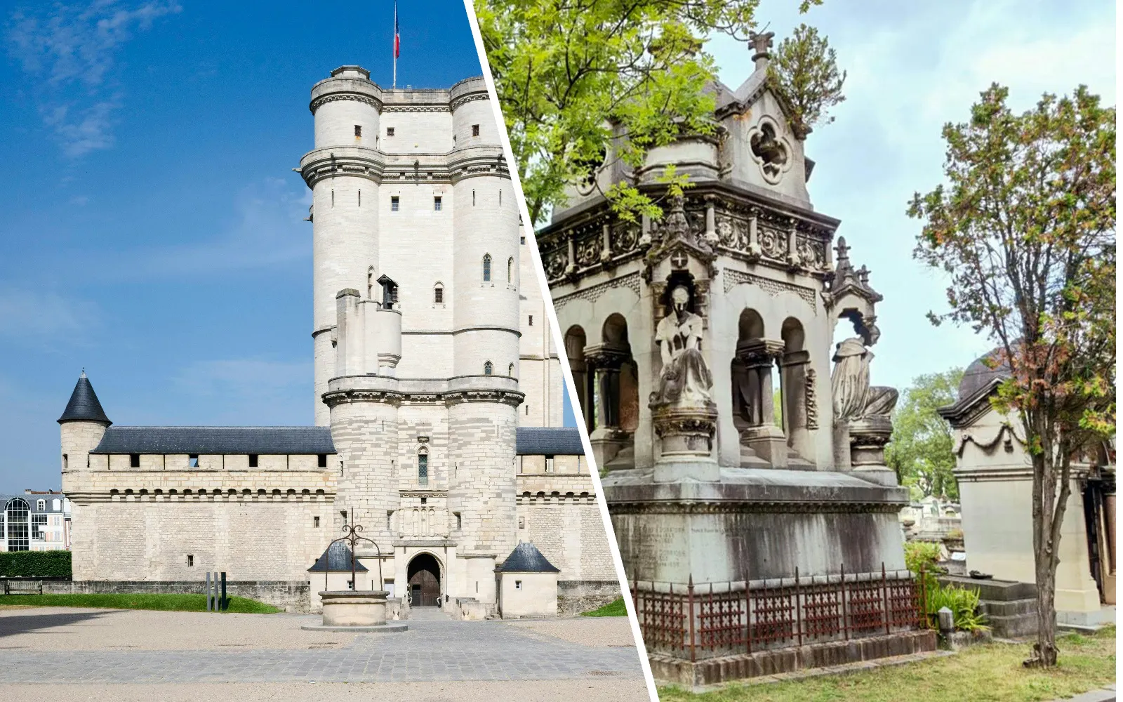 Château de Vincennes Tickets + Père Lachaise Cemetery Audio Guide Tour