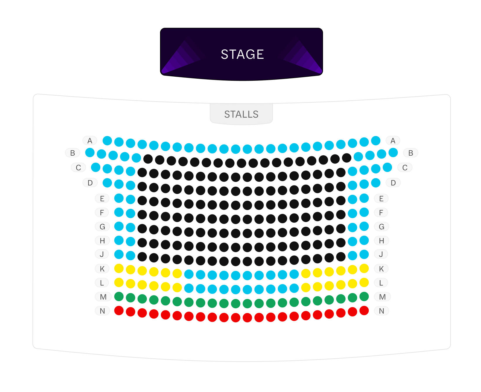 Other Palace Theatre Seating Map