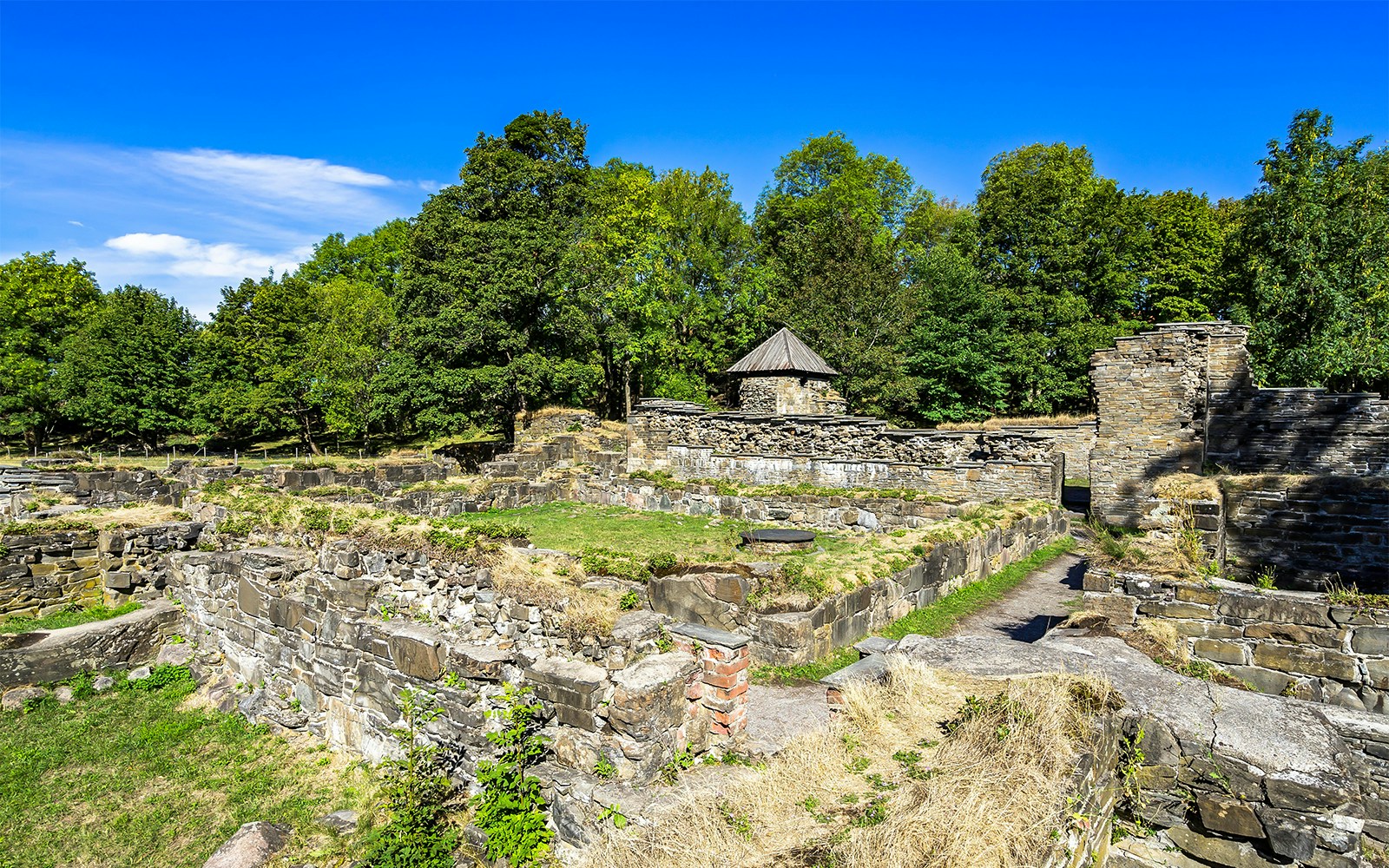Ruins of 12th-century Cistercian monastery on Hovedøya Island, Oslo, Norway.